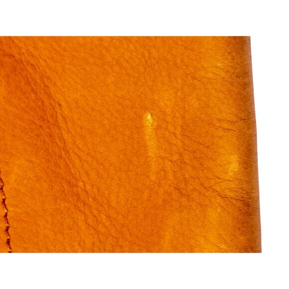 Sabina NY Leather Fold Over Crossbody Bag With Adjustable Strap Cognac - Picture 9 of 10